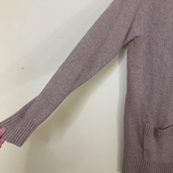 J. Crew Long Cardigan Women’s Sweater Small Oversized Brown Alpaca Wool AB797 - Picture 4 of 8